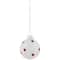 12ct. 1.75" 2-Finish Red & White Glass Ball Ornaments
